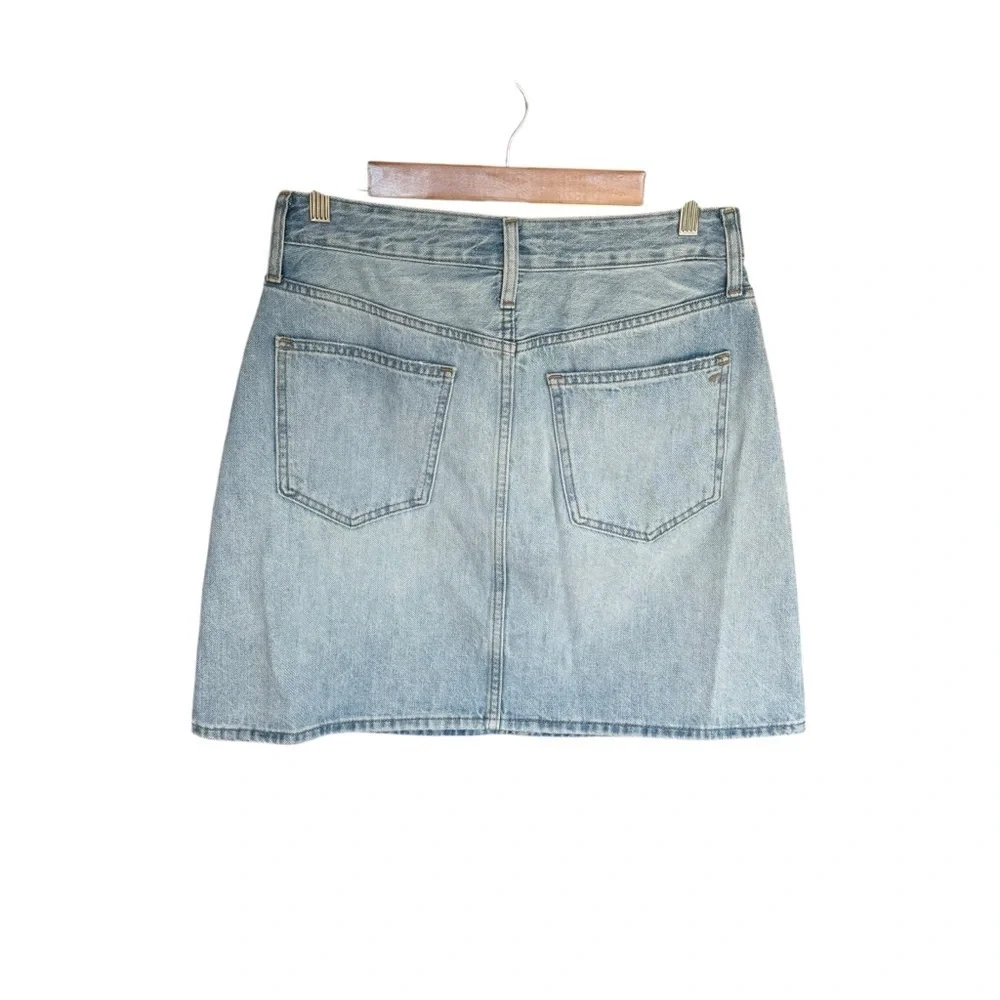 Madewell - NWT Rigid Denim A-Line Mini Skirt Light Wash Sz 26